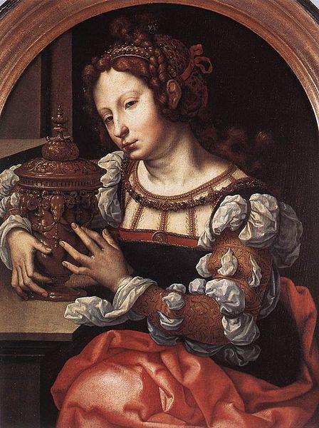 Jan Gossaert Mabuse Lady Portrayed as Mary Magdalene